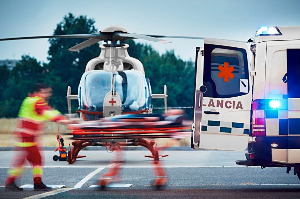 Ambulancia Aérea Evacuación Médica Urgente