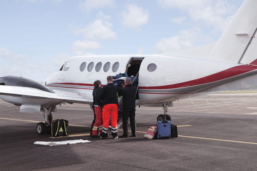 Ambulancia Aérea Evacuación Médica Urgente