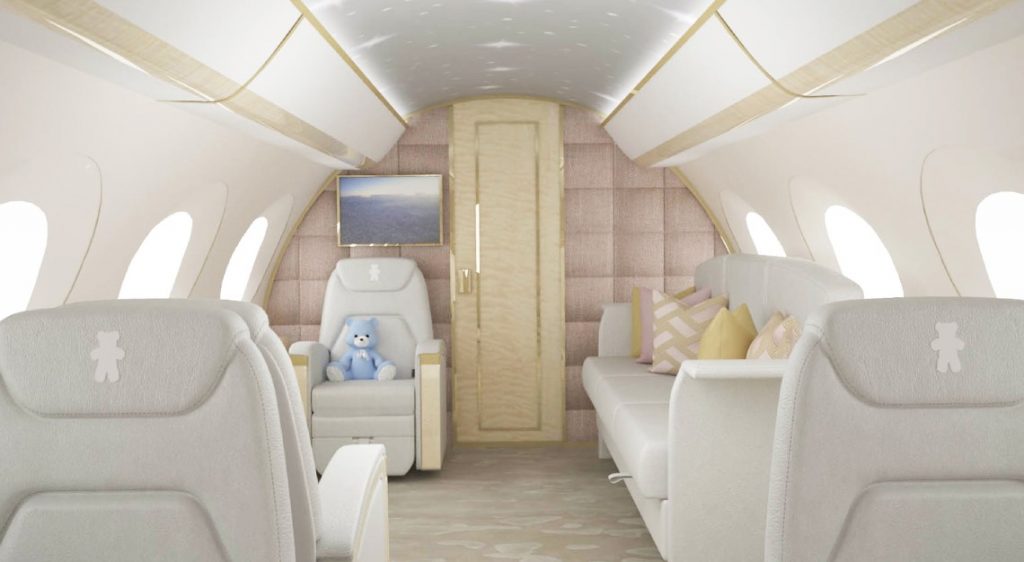 ¿Hay Instalaciones Para Bebés O Niños Pequeños En El Avión Privado?