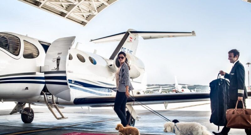 Vacaciones Con La Familia Y Los Amigos En Un Jet Privado